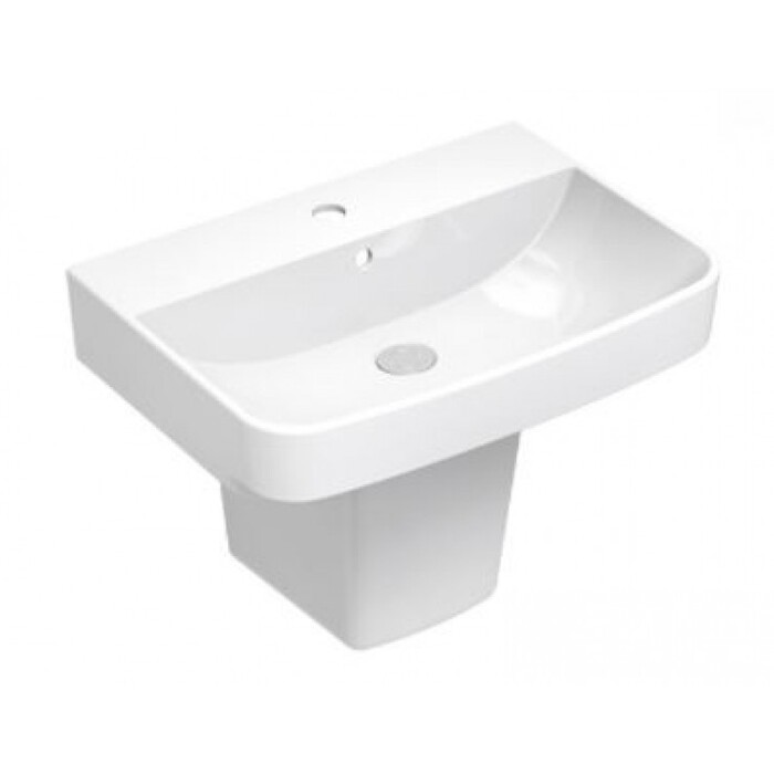 Chậu lavabo treo tường kèm chân ngắn dòng Fansipan VIGLACERA CD58_V58