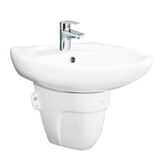 Chậu lavabo treo tường kèm chân ngắn VIGLACERA BS409_BS502