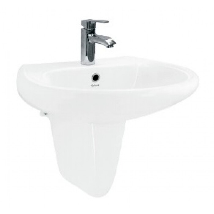 Chậu lavabo treo tường kèm chân ngắn VIGLACERA VI5