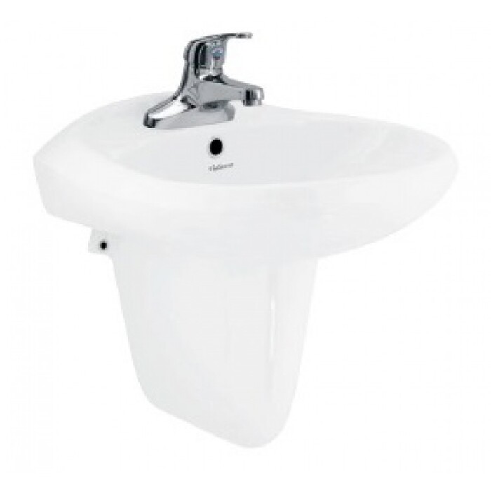 Chậu lavabo treo tường kèm chân ngắn VIGLACERA VTL3/VI5