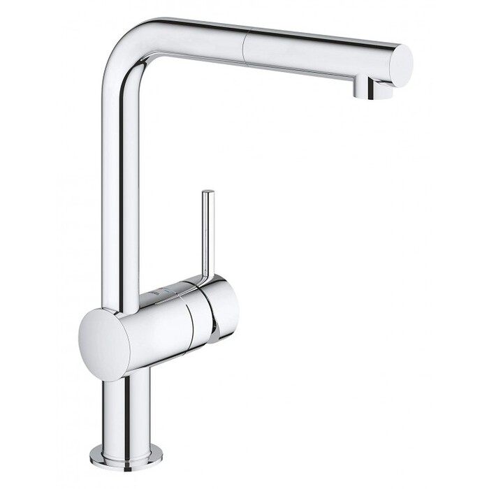 Vòi rửa chén nóng lạnh dây rút dòng Minta GROHE 32168000