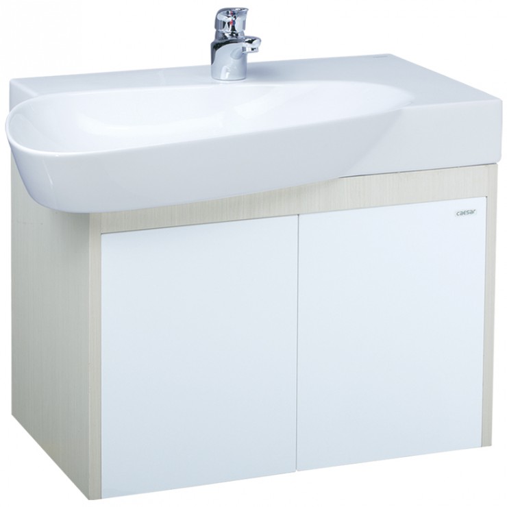 Bộ tủ lavabo treo tường màu trắng Caesar LF5362_EH05362ADV