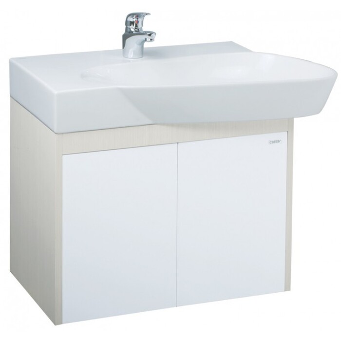 Bộ tủ lavabo treo tường màu trắng Caesar LF5364_EH05362ADV