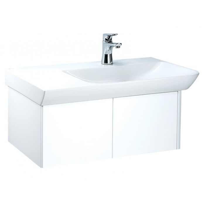 Bộ tủ lavabo treo tường màu trắng Caesar LF5374_EH05374AV