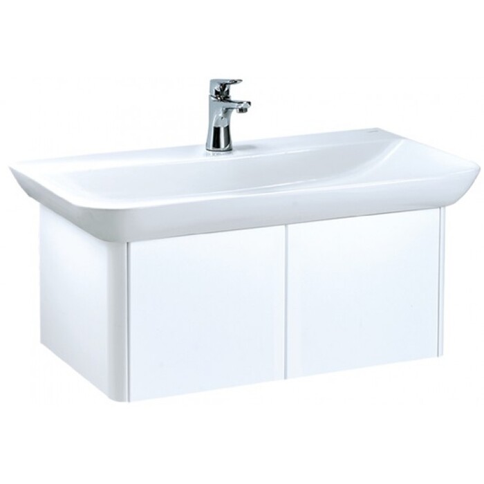 Bộ tủ lavabo treo tường màu trắng Caesar LF5376_EH05376AV