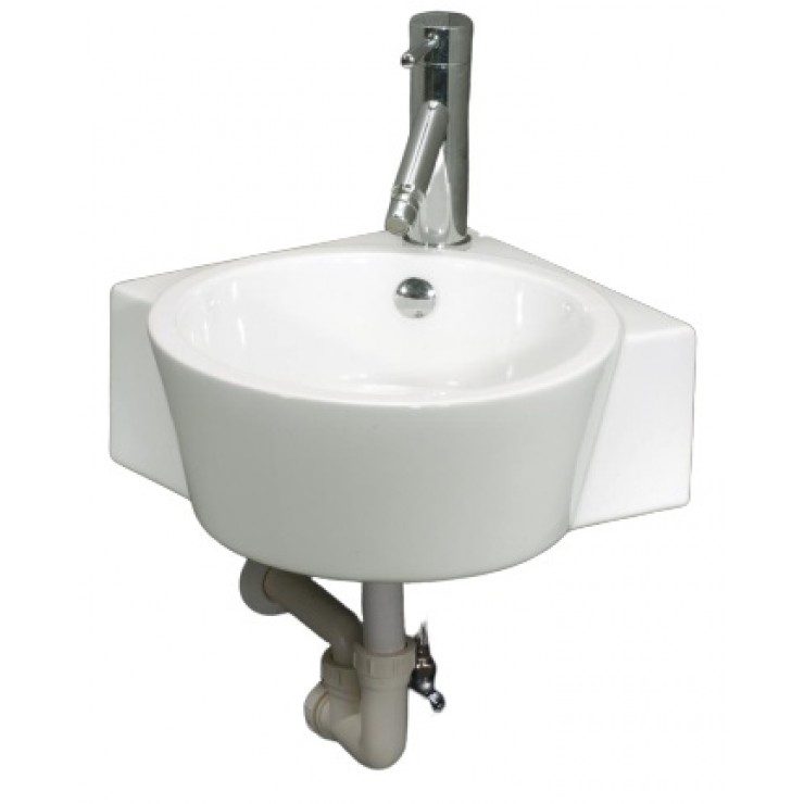 Chậu lavabo góc treo tường Caesar LF5238