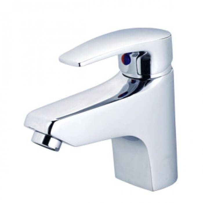 Vòi lavabo nóng lạnh bộ xả nhấn nhựa Caesar B400CU