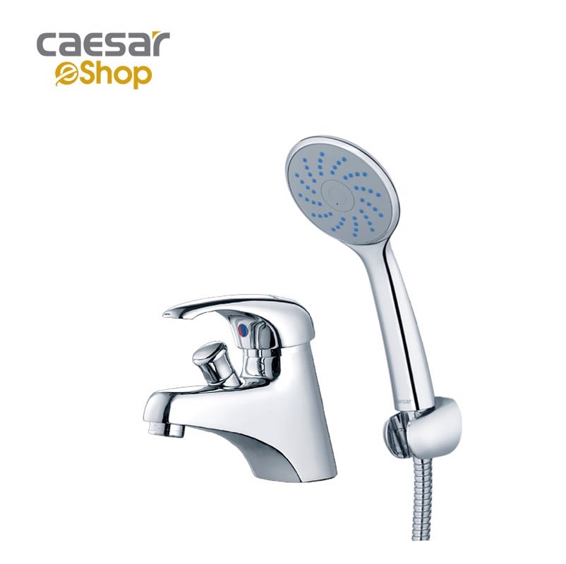 Vòi lavabo nóng lạnh kết hợp tay sen Caesar B136CU