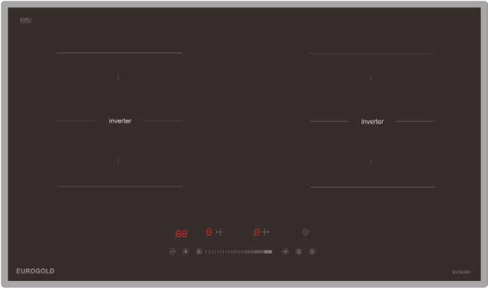Bếp kếp hợp 1 vùng nấu từ và 1 vùng nấu điện EuroGold EUH2266