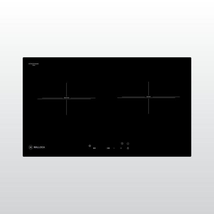 Bếp kết hợp 1 vùng nấu từ và 1 vùng nấu điện Malloca MH-732 EIR