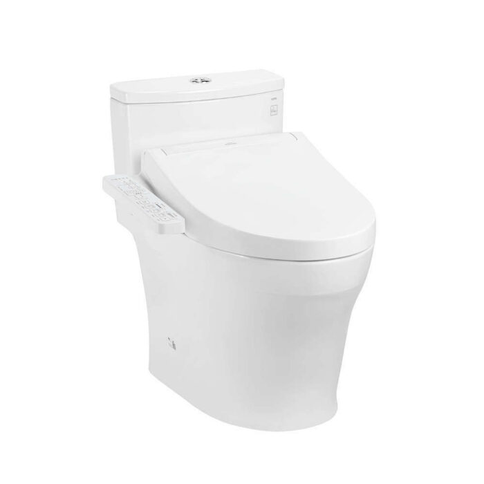 Bồn cầu 1 khối điện tử giấu dây TOTO MS885CDW17 nắp rửa washlet TCF23460AAA