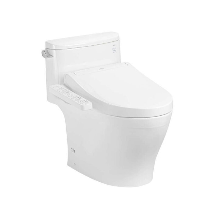 Bồn cầu 1 khối điện tử giấu dây TOTO MS887CRW17 nắp rửa washlet TCF23460AAA