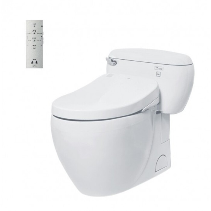 Bồn cầu 1 khối điện tử TOTO MS366W4 nắp rửa washlet TCF4731A