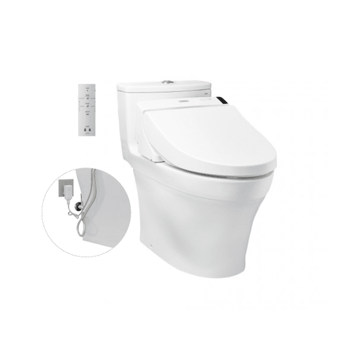 Bồn cầu 1 khối điện tử TOTO MS885DW6 nắp rửa washlet TCF6531Z