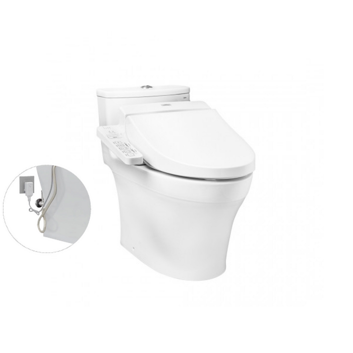 Bồn cầu 1 khối điện tử TOTO MS885DW7 nắp rửa washlet TCF6631A