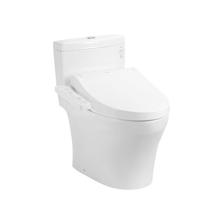 Bồn cầu 1 khối điện tử TOTO MS889DRW16 nắp rửa washlet TCF23410AAA