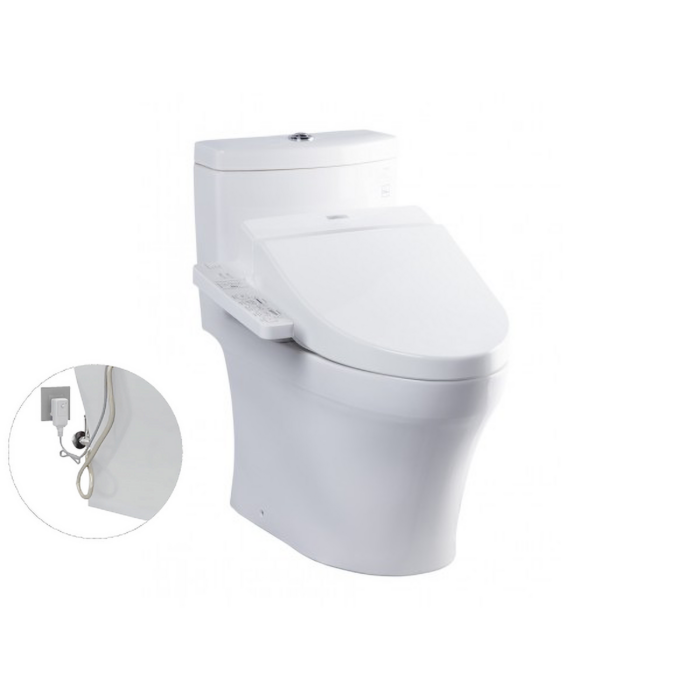 Bồn cầu 1 khối điện tử TOTO MS889DRW7 nắp rửa washlet TCF6631A