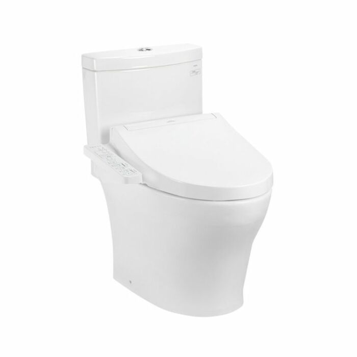 Bồn cầu 2 khối điện tử giấu dây TOTO CS769CDRW17 nắp rửa washlet TCF23460AAA