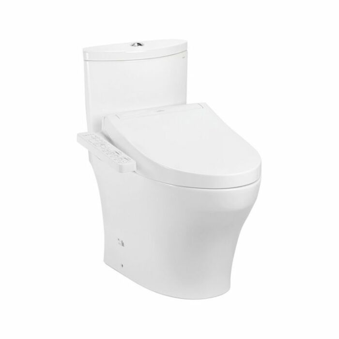 Bồn cầu 2 khối điện tử giấu dây TOTO CS838CDW17 nắp rửa washlet TCF23460AAA