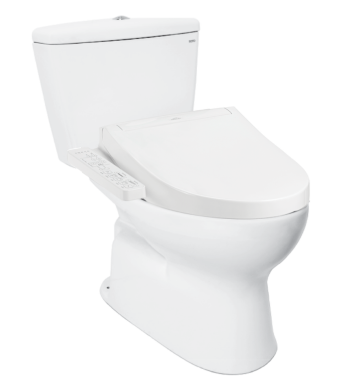 Bồn cầu 2 khối điện tử TOTO CS300DRW16 nắp rửa washlet TCF23410AAA