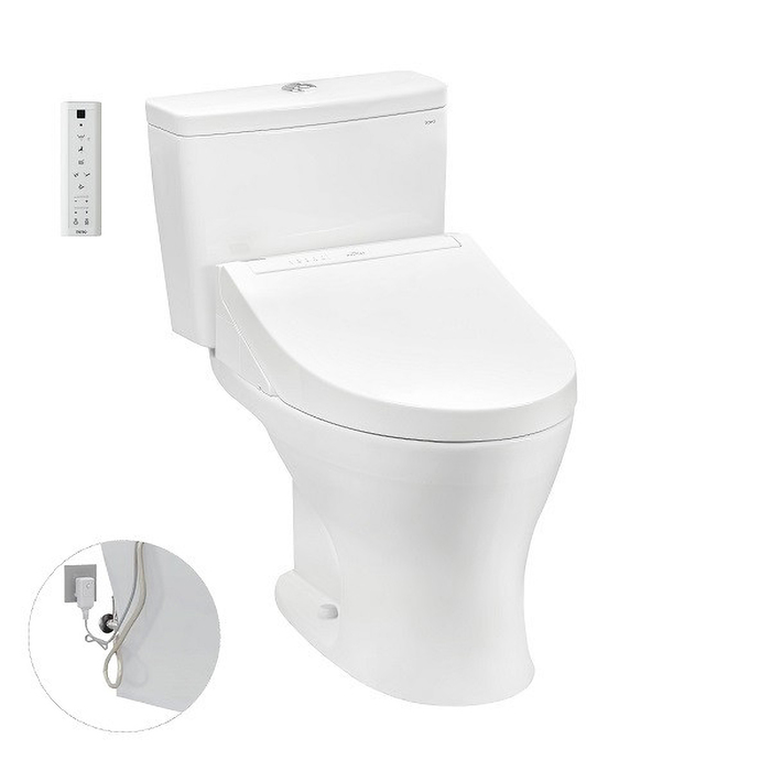 Bồn cầu 2 khối điện tử TOTO CS735DW14 nắp rửa washlet TCF24410AAA