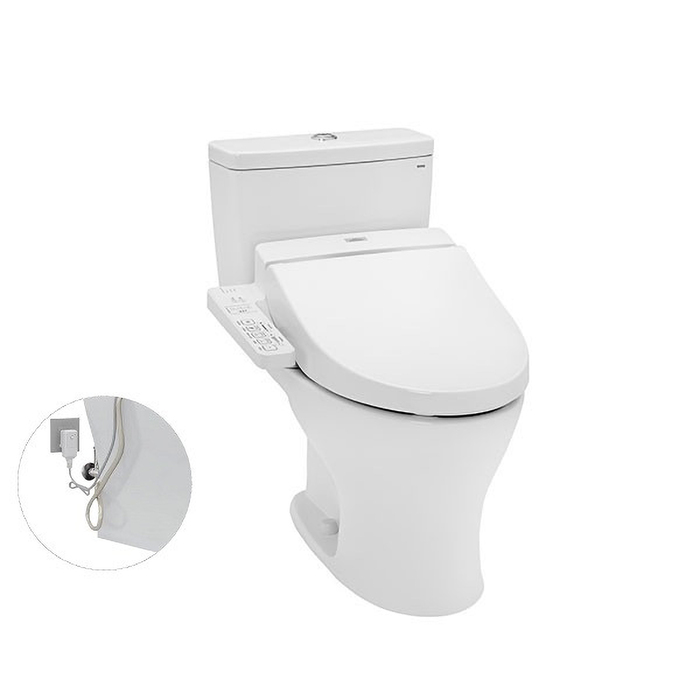 Bồn cầu 2 khối điện tử TOTO CS735DW7 nắp rửa washlet TCF6631A