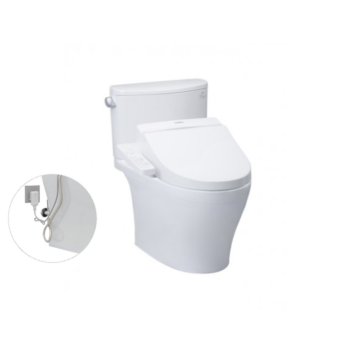 Bồn cầu 2 khối điện tử TOTO CS767RW7 nắp rửa washlet TCF6631A