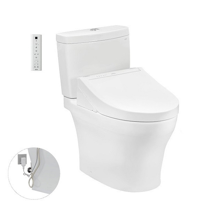 Bồn cầu 2 khối điện tử TOTO CS769DRW14 nắp rửa washlet TCF24410AAA