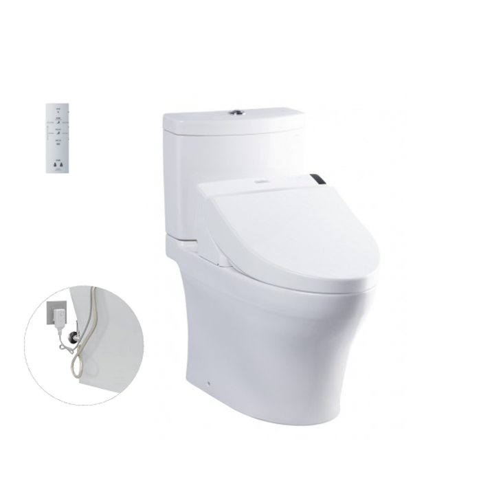 Bồn cầu 2 khối điện tử TOTO CS769DRW6 nắp rửa washlet TCF6531Z