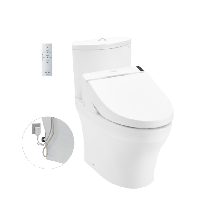 Bồn cầu 2 khối điện tử TOTO CS838DW6 nắp rửa washlet TCF6531Z