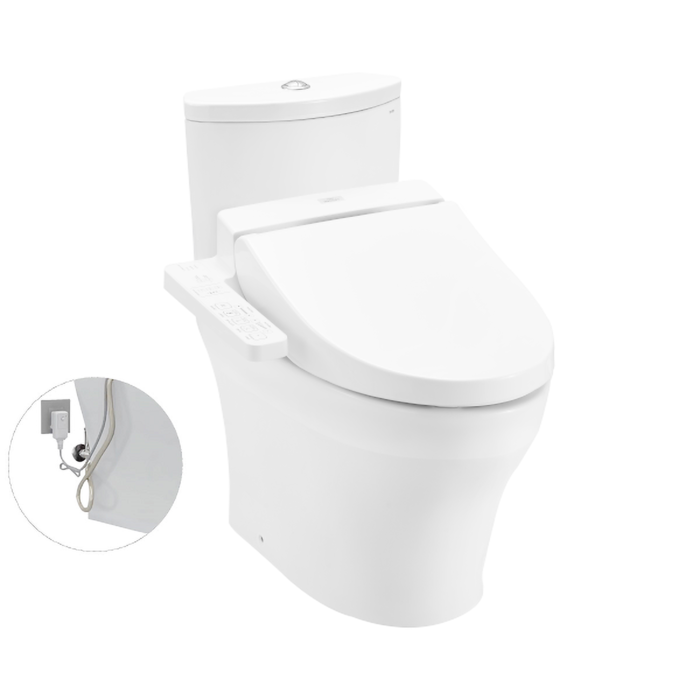 Bồn cầu 2 khối điện tử TOTO CS838DW7 nắp rửa washlet TCF6631A