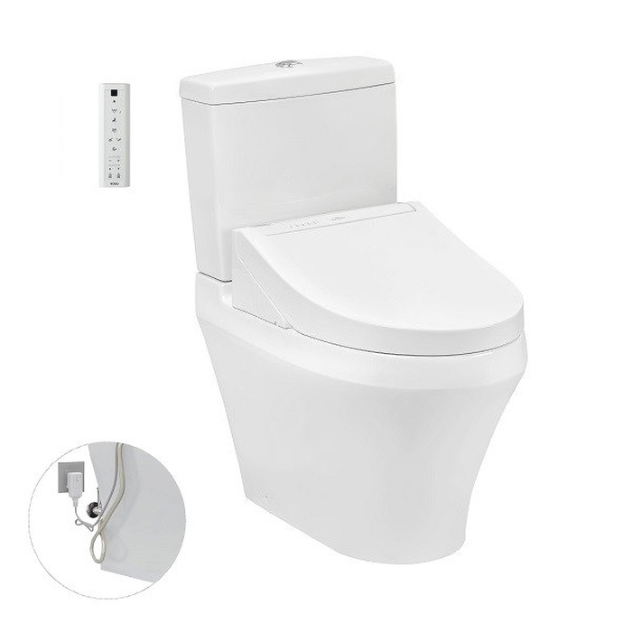 Bồn cầu 2 khối điện tử TOTO CS948DW14 nắp rửa washlet TCF24410AAA