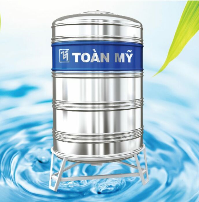 Bồn nước inox 304 1500L đứng Toàn Mỹ TM304-1500Đ