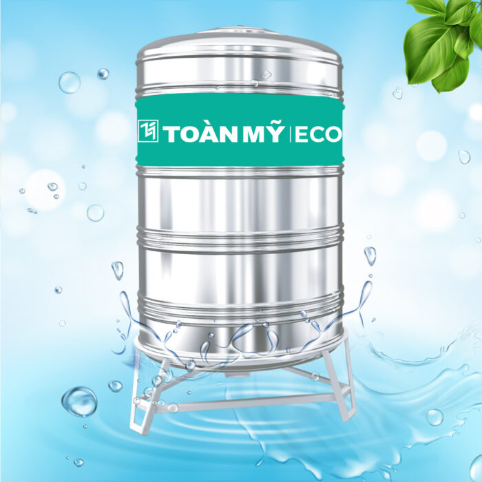 Bồn nước inox 304 ECO 4000L đứng Toàn Mỹ TME304-4000Đ