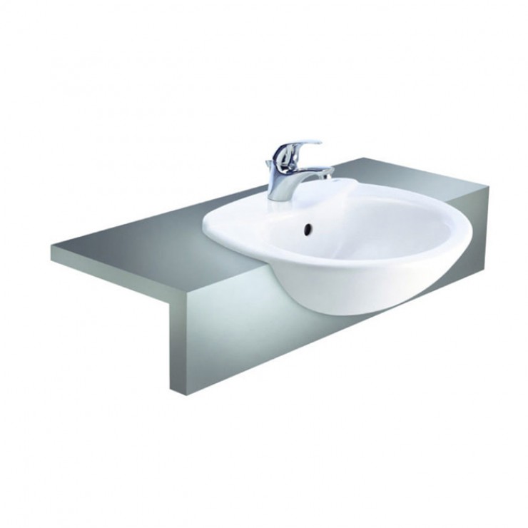 Chậu lavabo bán âm bàn dòng Julia COTTO C0240