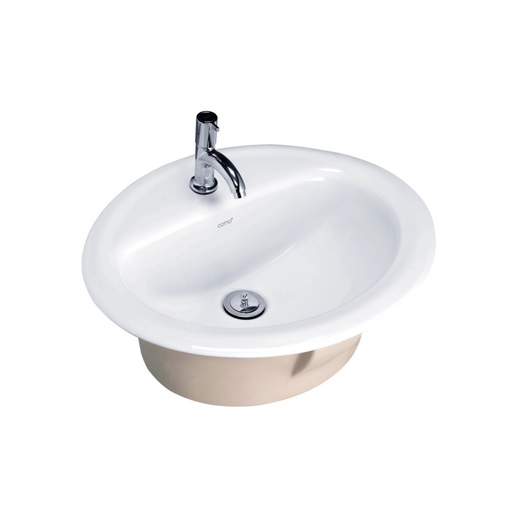 Chậu lavabo dương vành dòng Jupiter COTTO C008