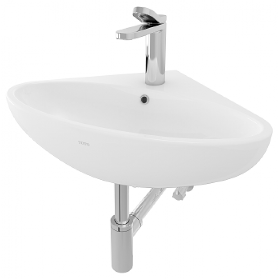 Chậu lavabo góc treo tường kèm bộ xả TOTO LW815CJW_F