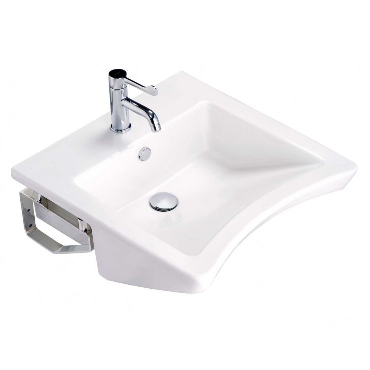 Chậu lavabo treo tường dành cho người khuyết tật dòng Forall COTTO SC00537