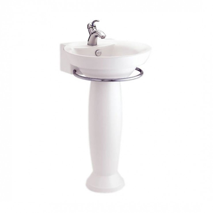 Chậu lavabo treo tường kèm chân dài dòng Alpha COTTO C0285/C4285