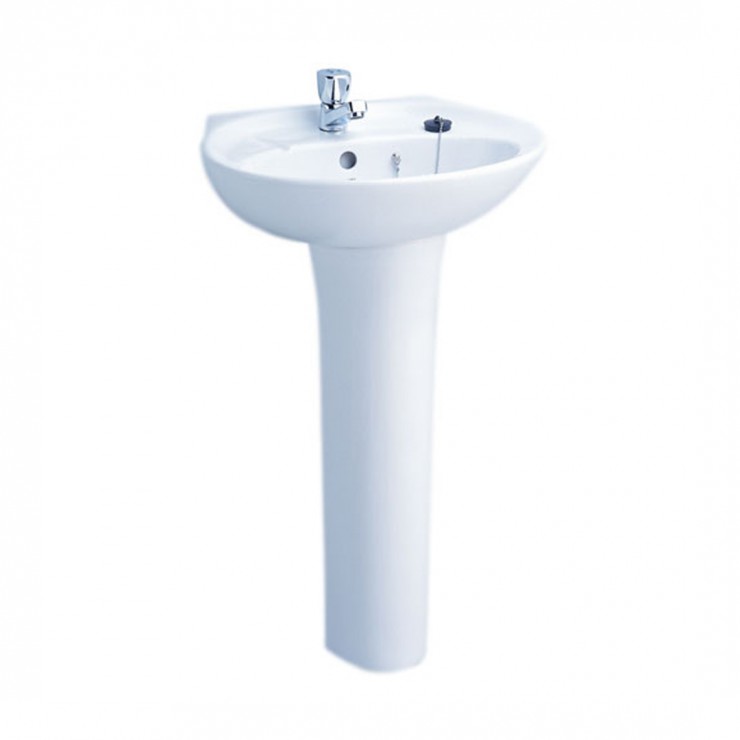 Chậu lavabo treo tường kèm chân dài dòng Kensington COTTO C013/C404