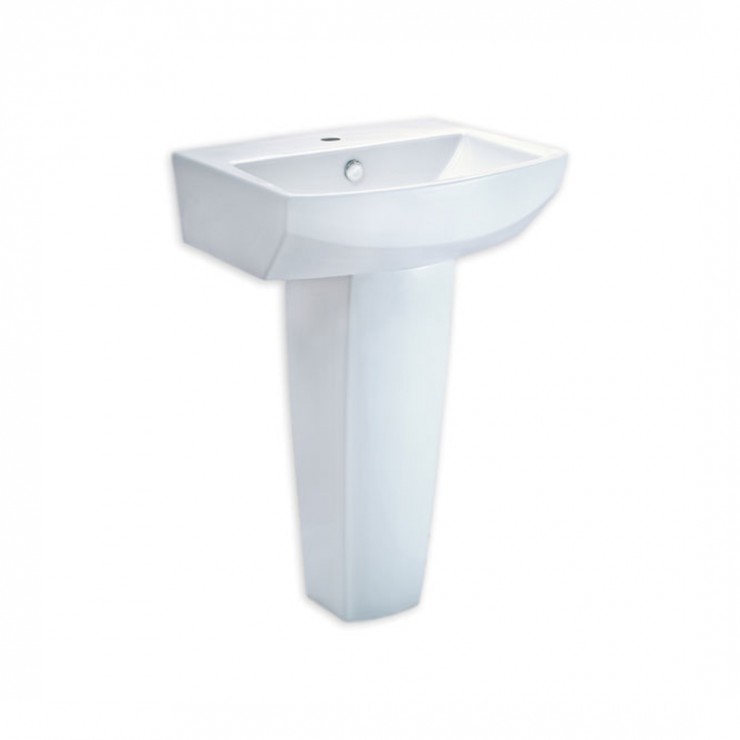 Chậu lavabo treo tường kèm chân dài dòng Tetragon COTTO C01517/C4150