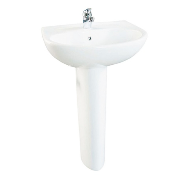 Chậu lavabo treo tường kèm chân dài TOTO LPT236CS