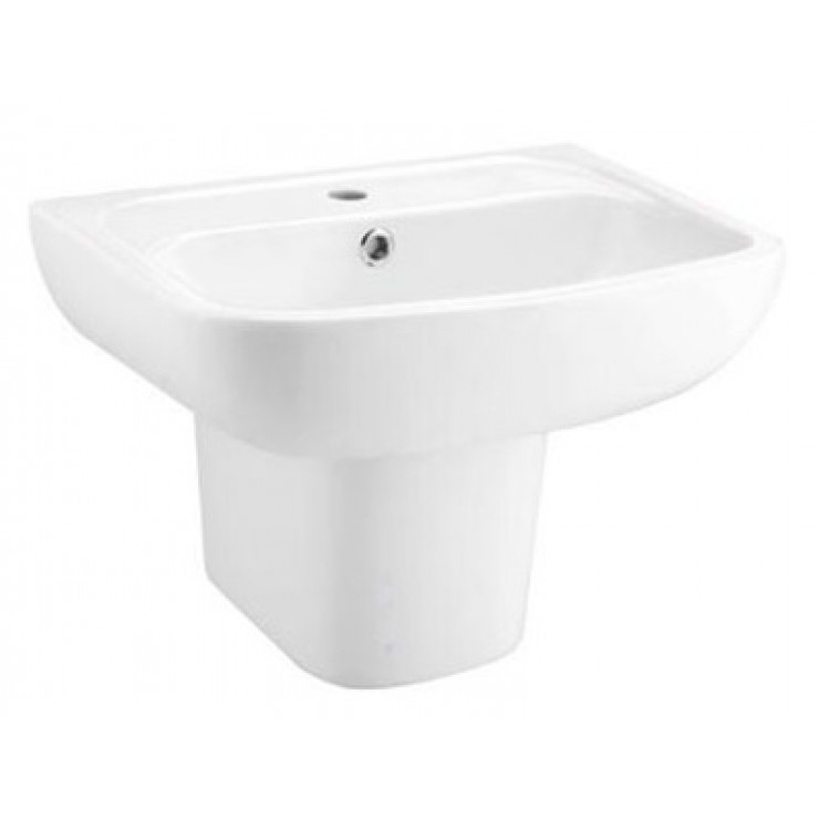 Chậu lavabo treo tường kèm chân ngắn dòng Brio COTTO C0141/C4241