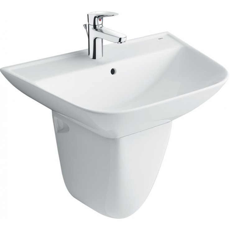 Chậu lavabo treo tường kèm chân ngắn INAX L-297VFC+L-297VC