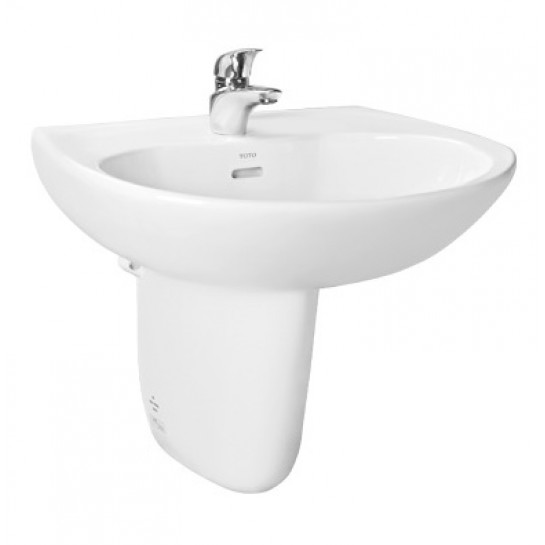 Chậu lavabo treo tường kèm chân ngắn TOTO LHT239CR