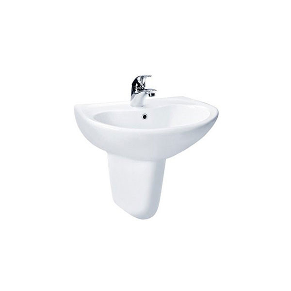 Chậu lavabo treo tường kèm chân ngắn TOTO LHT240CS