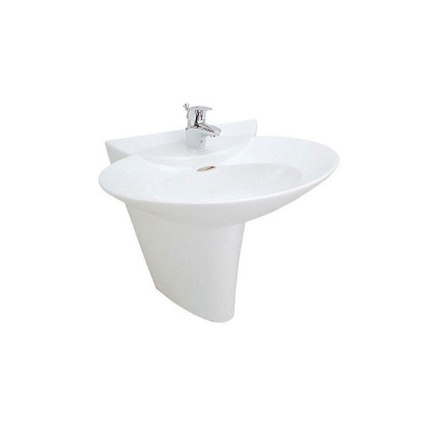 Chậu lavabo treo tường kèm chân ngắn TOTO LHT908C