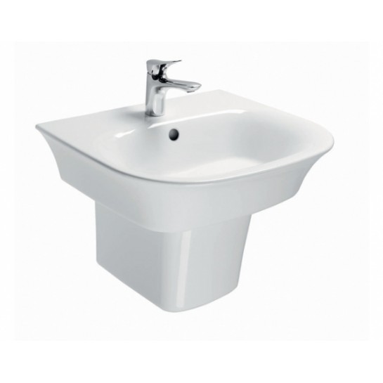 Chậu lavabo treo tường kèm chân ngắn TOTO LW196K_LW196HFK