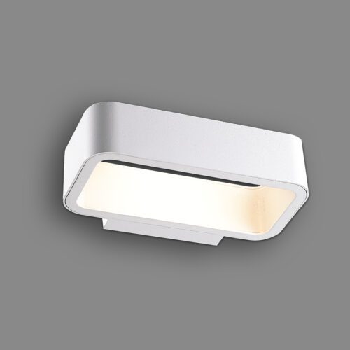 Đèn LED gắn tường trang trí ngoài trời IP54 7W vỏ trắng ánh sáng vàng 3000K Nanoco NBL2721