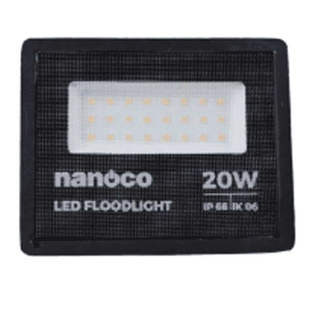 Đèn pha LED Mini Series IP66 20W ánh sáng trắng 6500K Nanoco NLFM0206